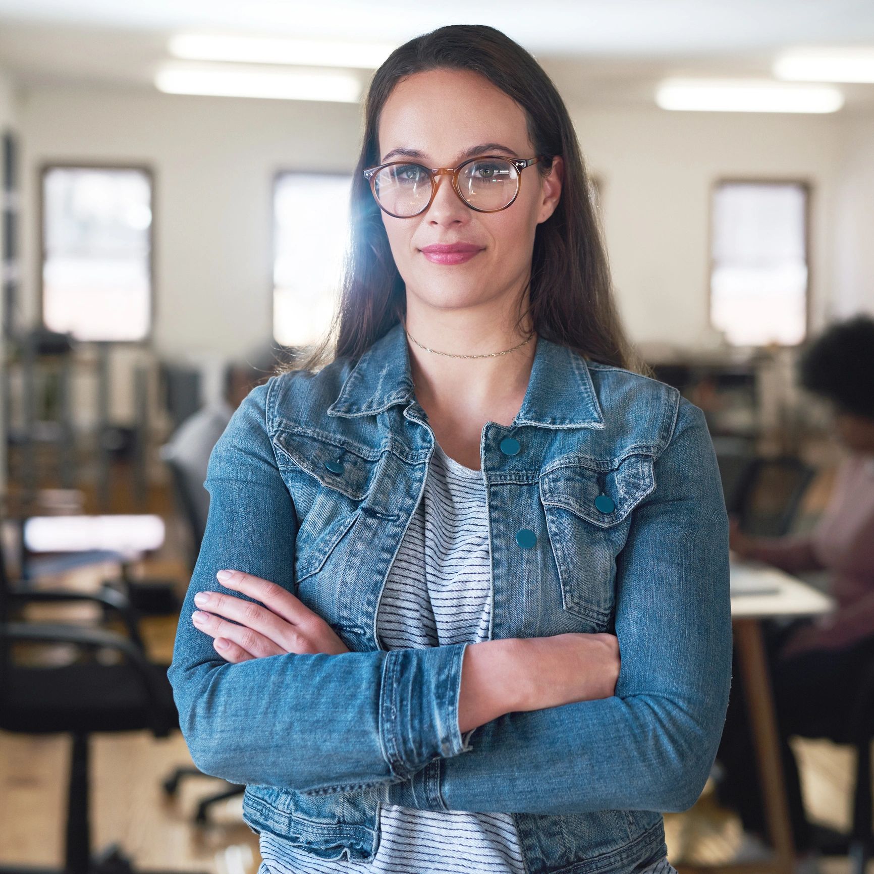Portrait of team leader in a modern office